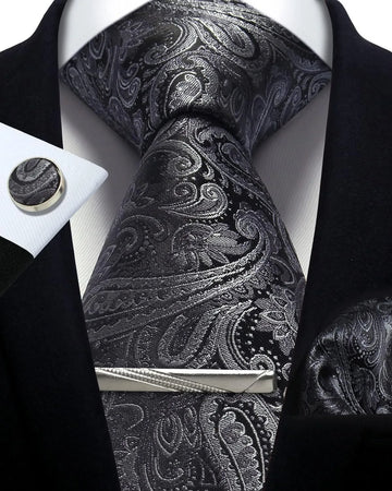 Paisley slips, mansjettknapper og lommetørkle